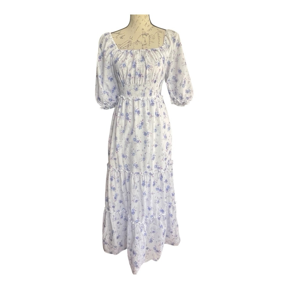 Love Shack Fancy X Target Gemma Maxi Dress XXS White Floral